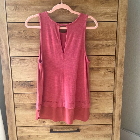 J. Crew - Bottom Layered Tank Top - Pink - Medium - Picture 2 of 7